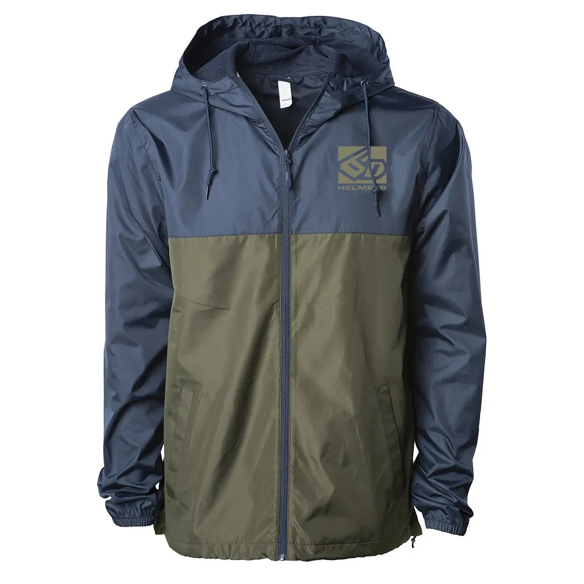 6D Windbreaker Black / Green Camo