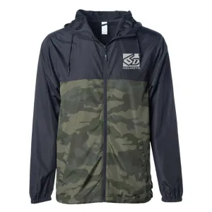 6D Windbreaker Black / Green Camo