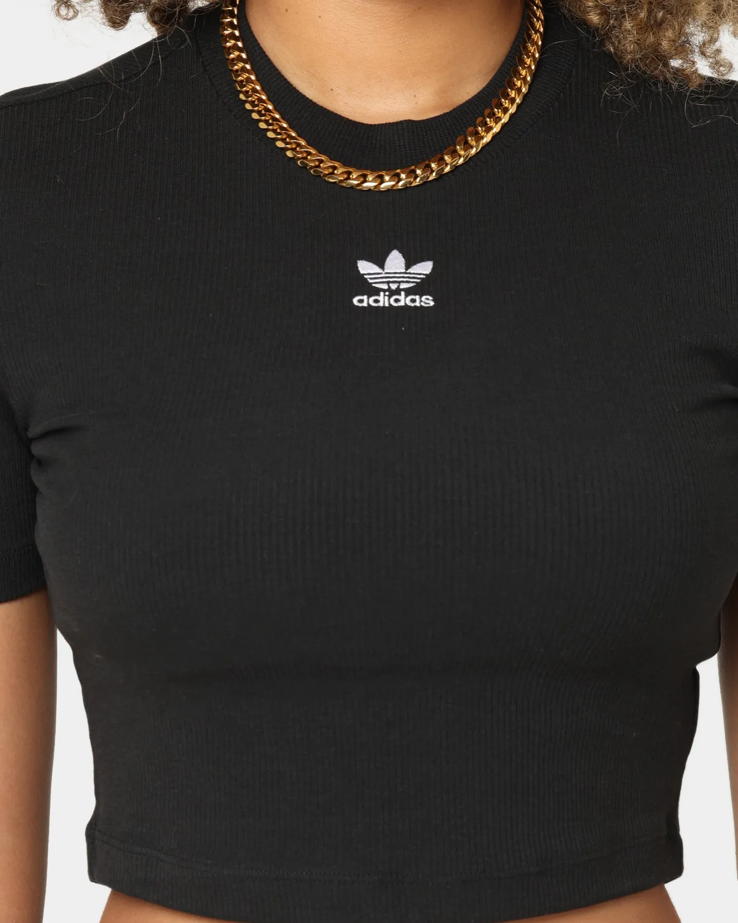 Adidas Women's Cropped T-Shirt Black