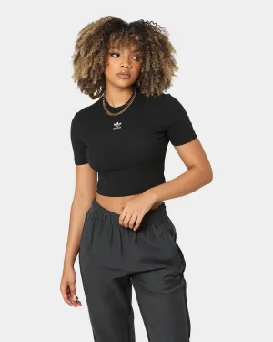 Adidas Women's Cropped T-Shirt Black