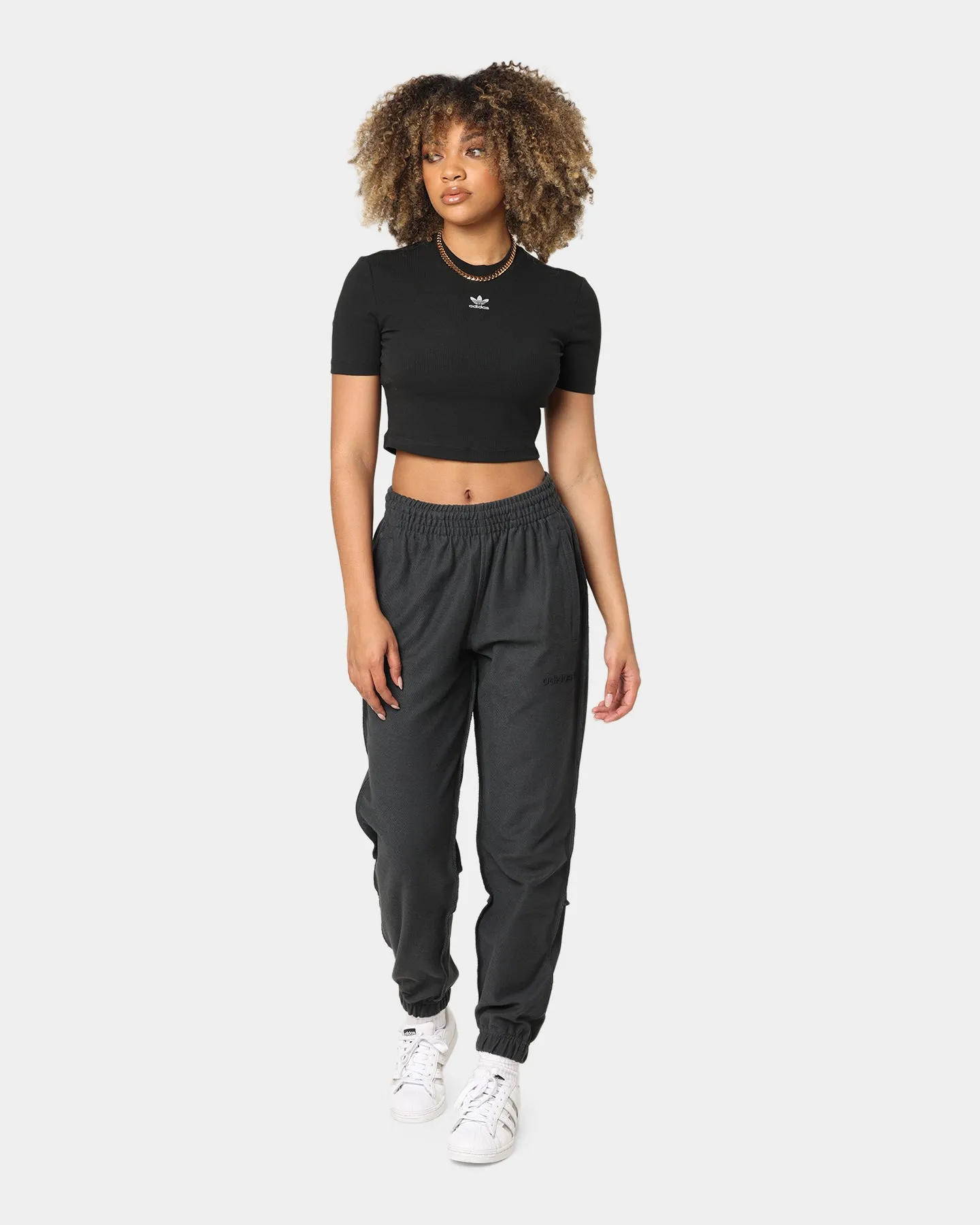 Adidas Women's Cropped T-Shirt Black