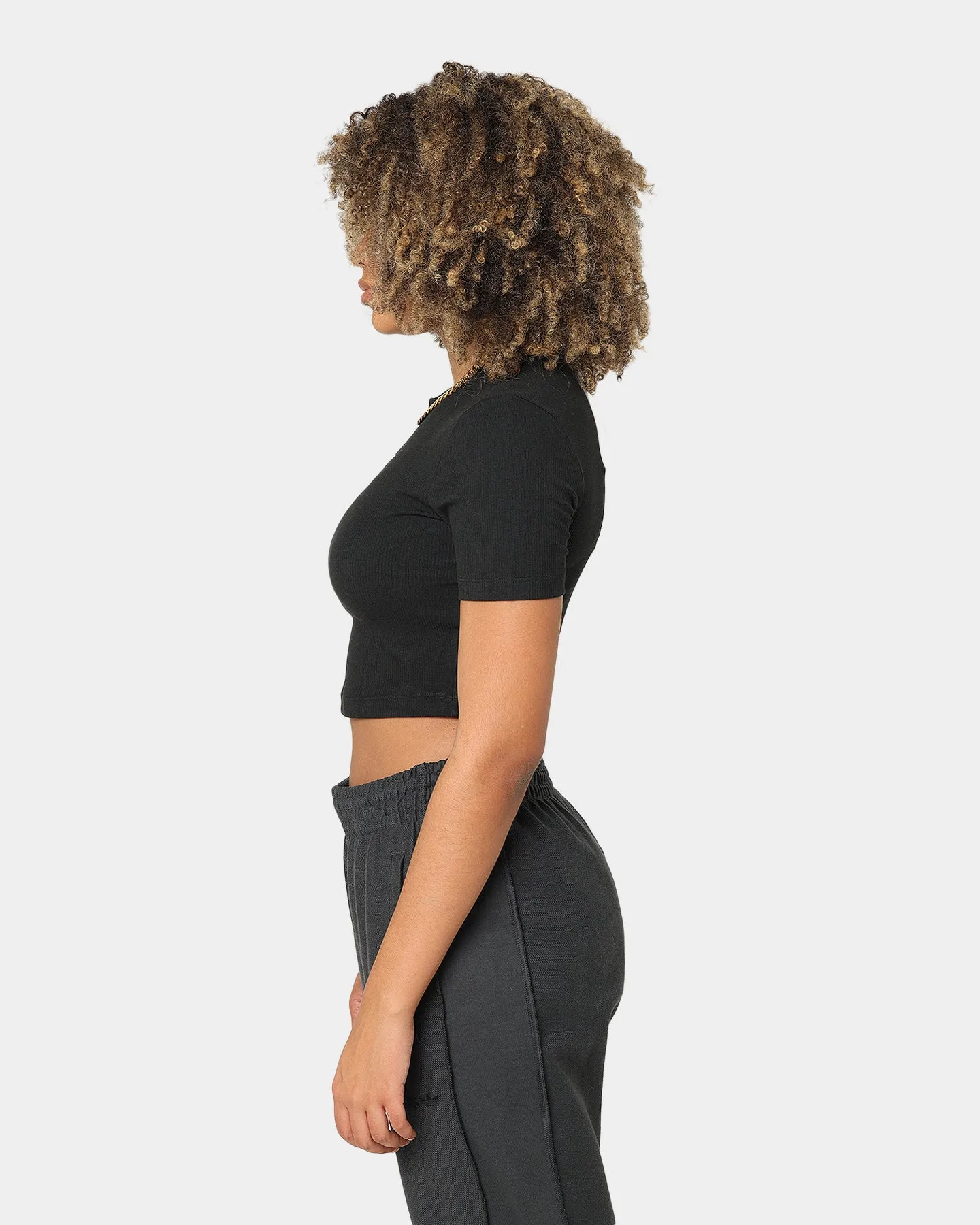 Adidas Women's Cropped T-Shirt Black