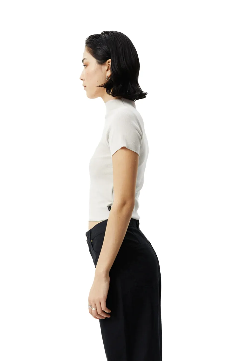 Afends Womens Iconic Hemp Ribbed Tee