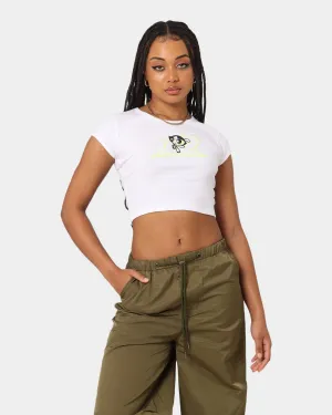 American Thrift X Powerpuff Girls Women's Buttercup Ringer T-Shirt White