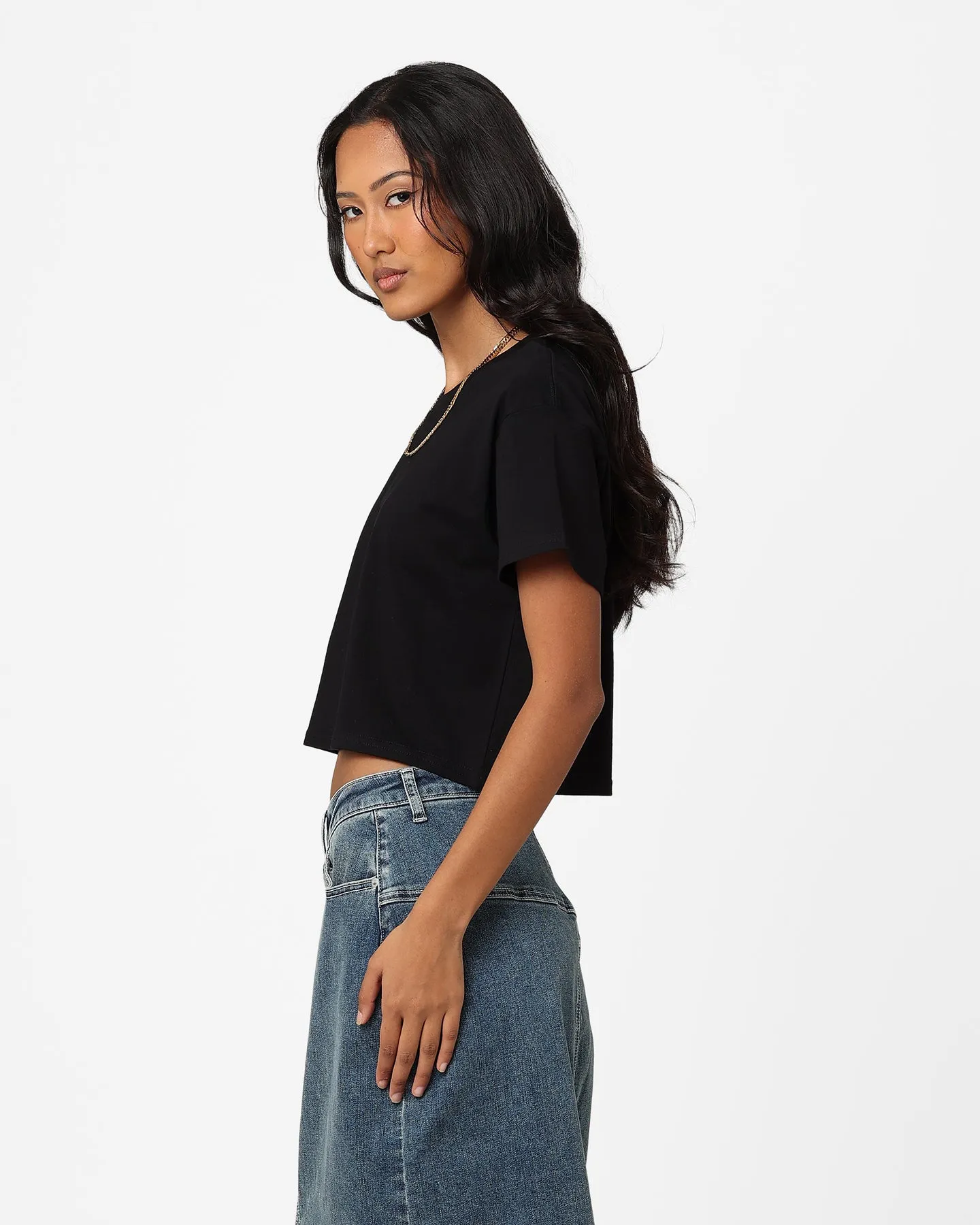 AS Colour Women's Crop T-Shirt Black