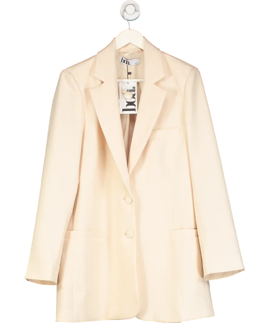 BOA Beige Belted Blazer Dress UK XS