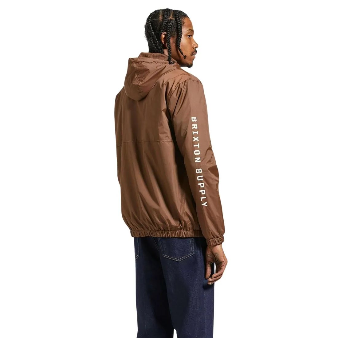 Brixton Claxton Crest Lightweight Jacket - Pinecone Brown