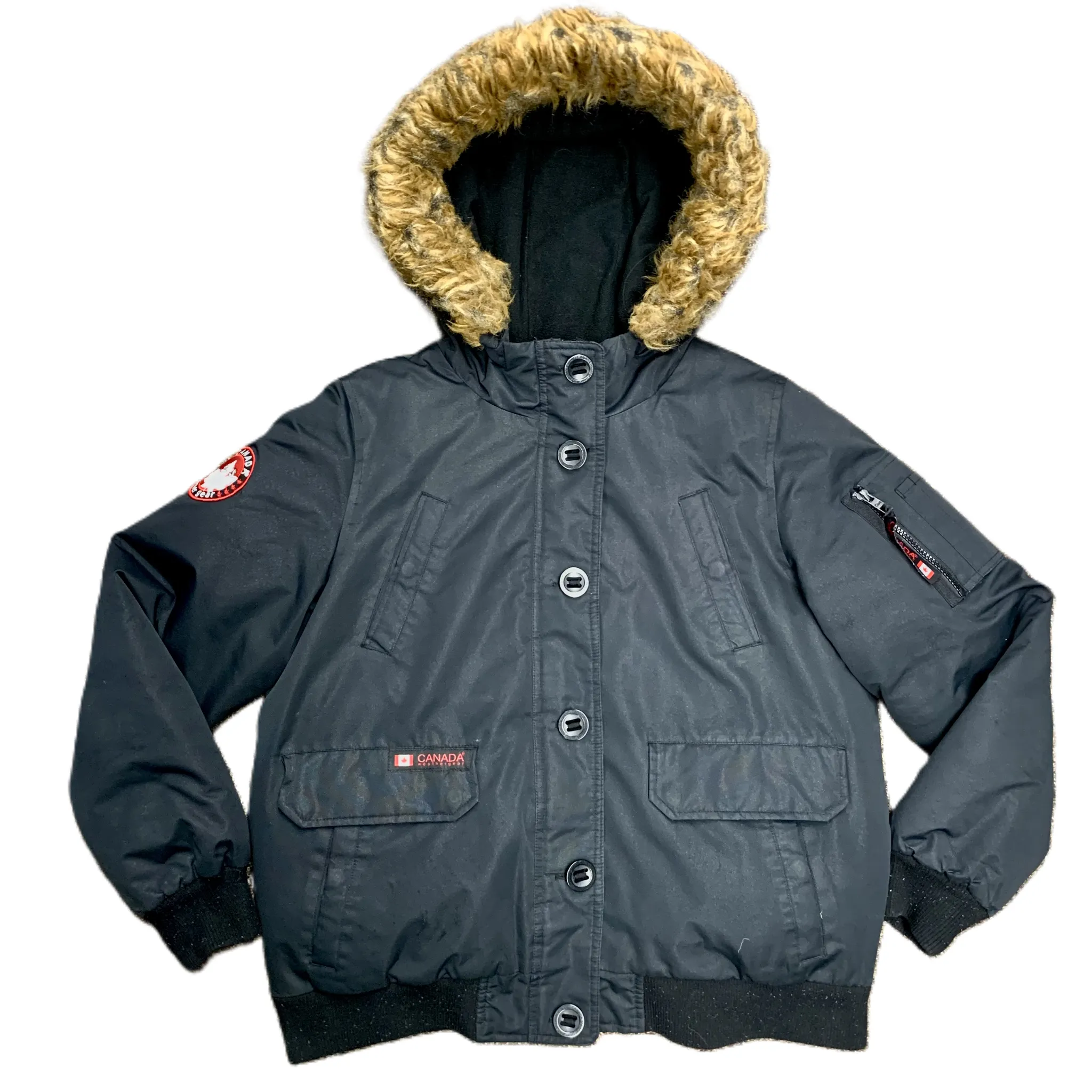 Coat Puffer & Quilted By Canada Weather Gear In Black, Size: L
