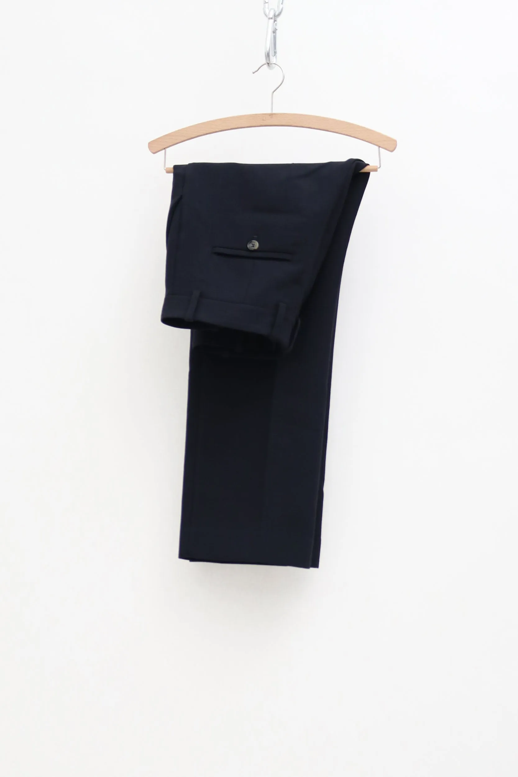 Cos Navy Wool-Blend Trousers
