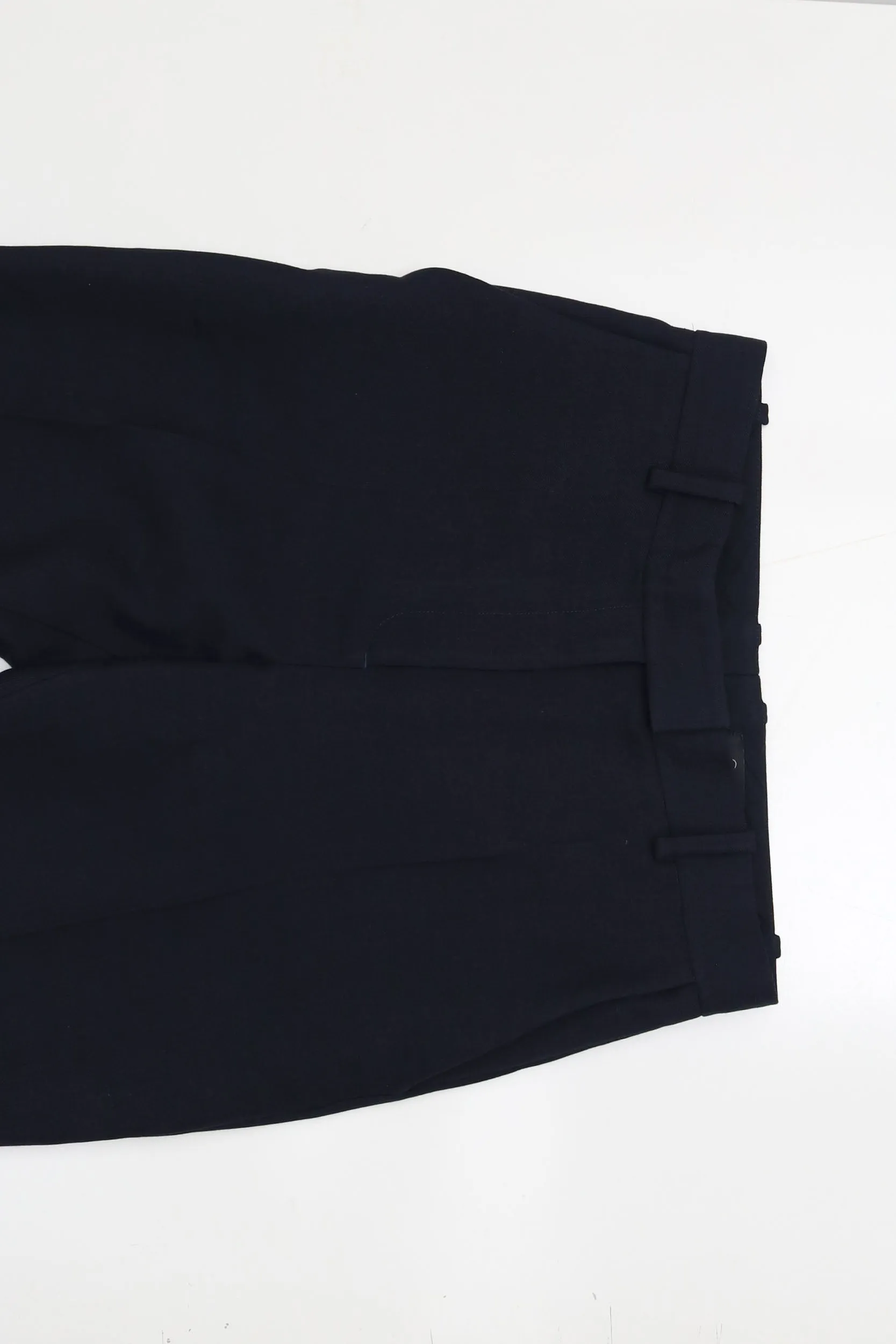Cos Navy Wool-Blend Trousers