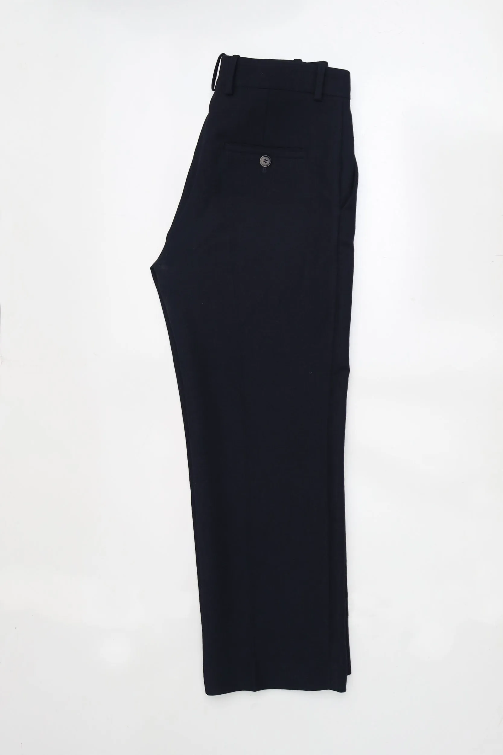 Cos Navy Wool-Blend Trousers