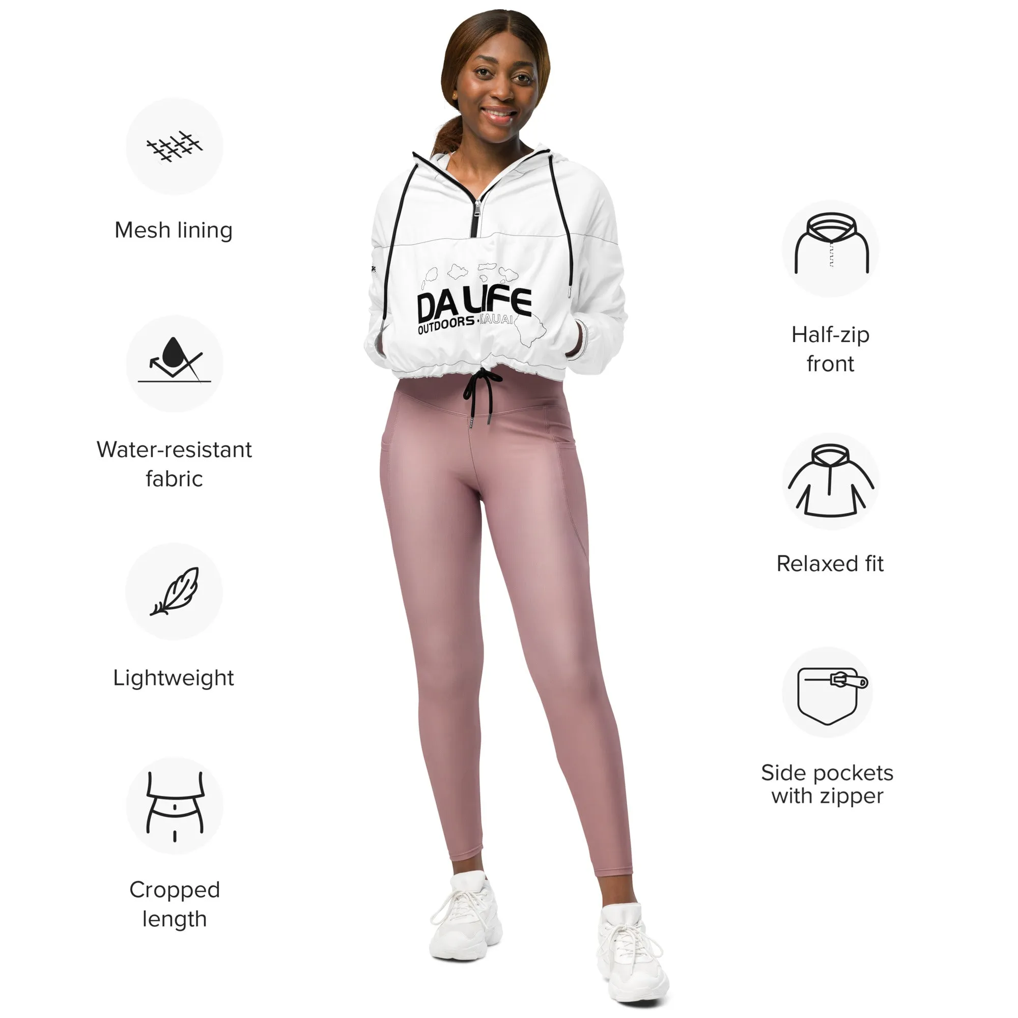 Da Life Women’s cropped windbreaker