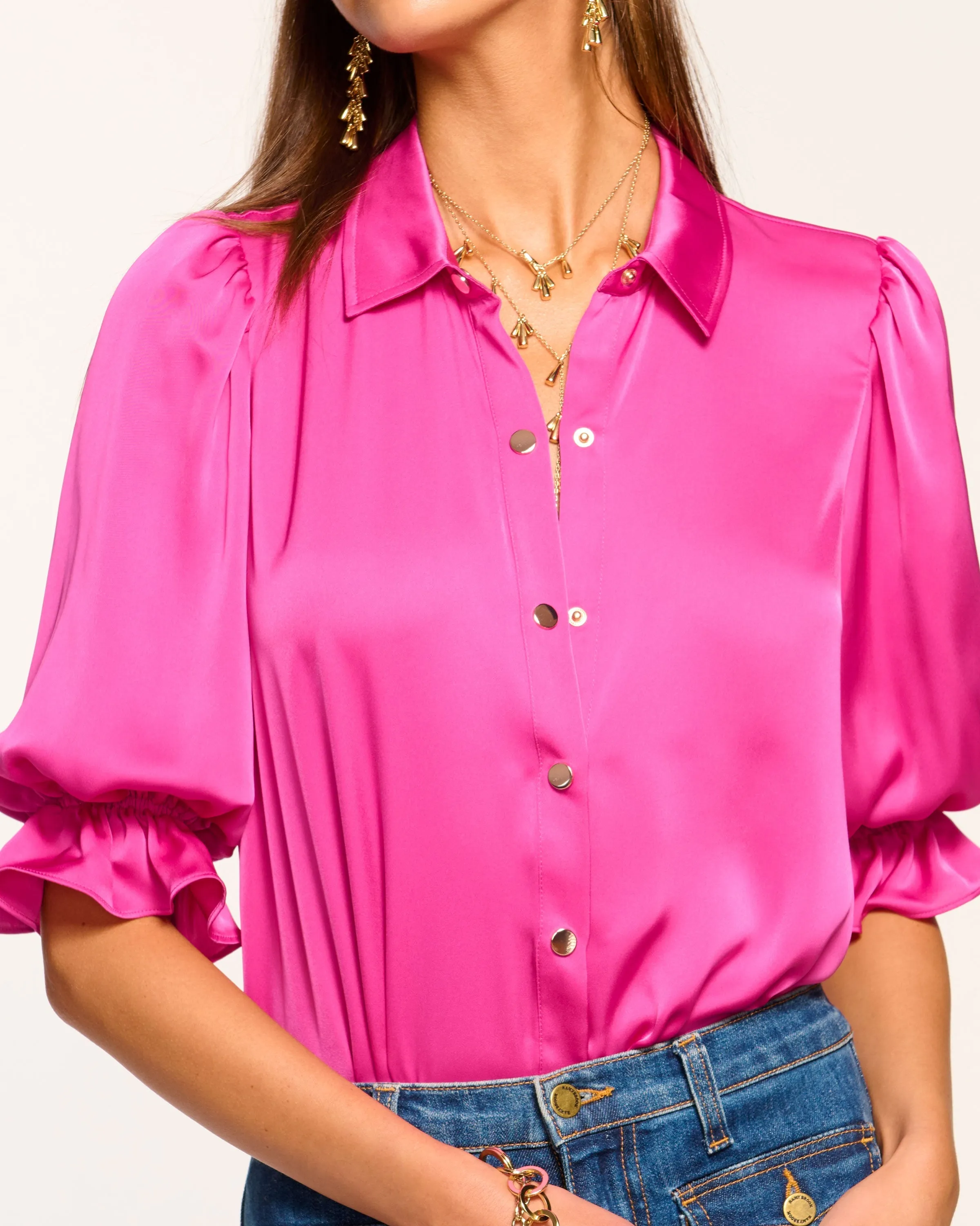 Dina Button Down Bodysuit