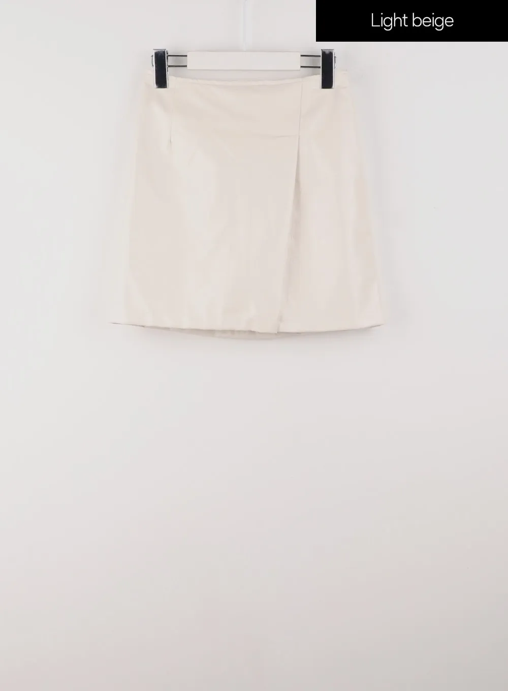 Faux Leather Cutout Mini Skirt IS319