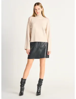 Faux Leather Skirt