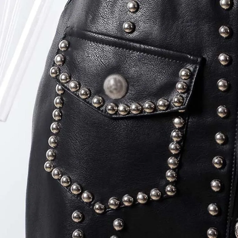 Faux Studded Skirt