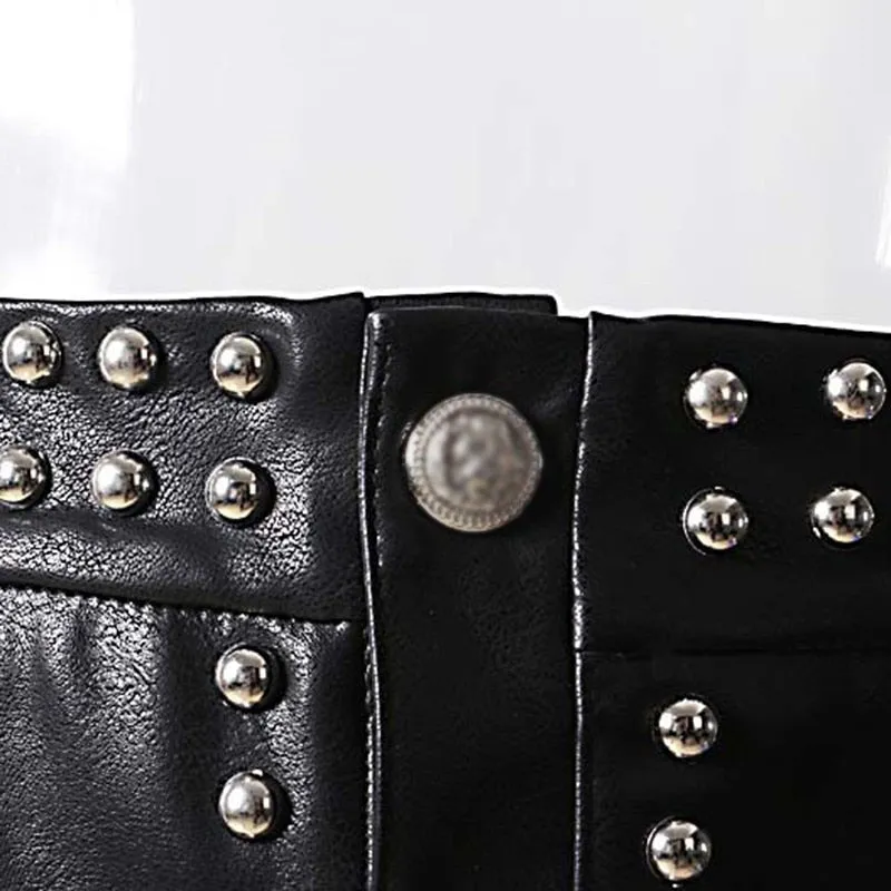 Faux Studded Skirt