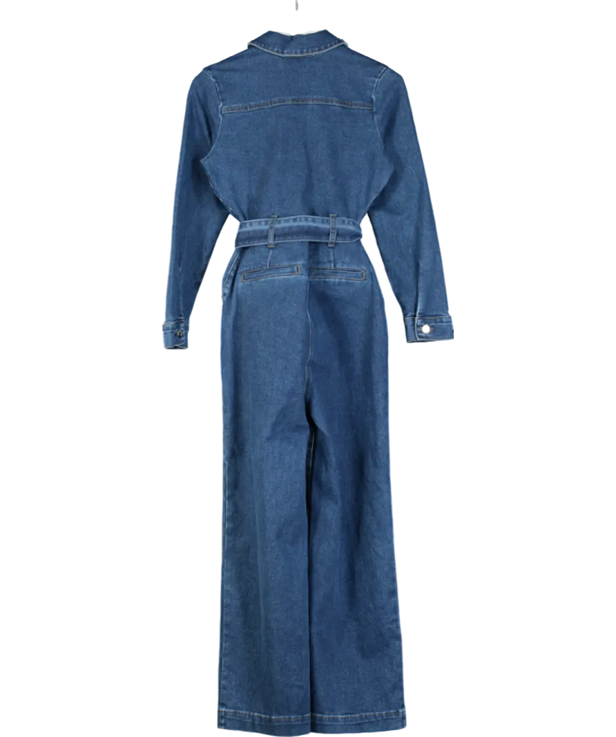 Friends like these Blue Button Through Jumpsuit UK 8