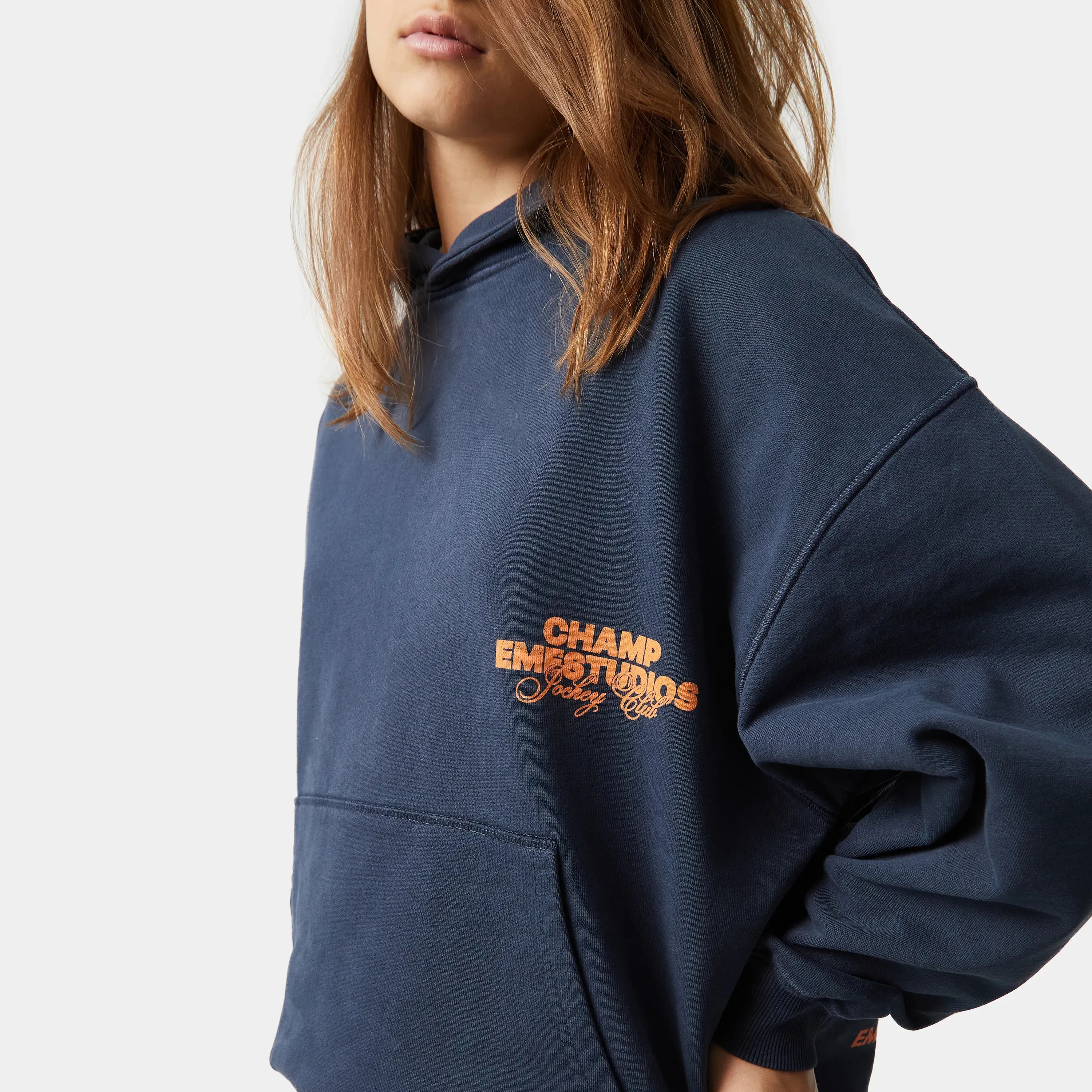 Horse Navy Oversized Hoodie