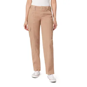 InstaStretch Luscious Curvy Twill Relaxed Cargo Straight Mid Rise Pants