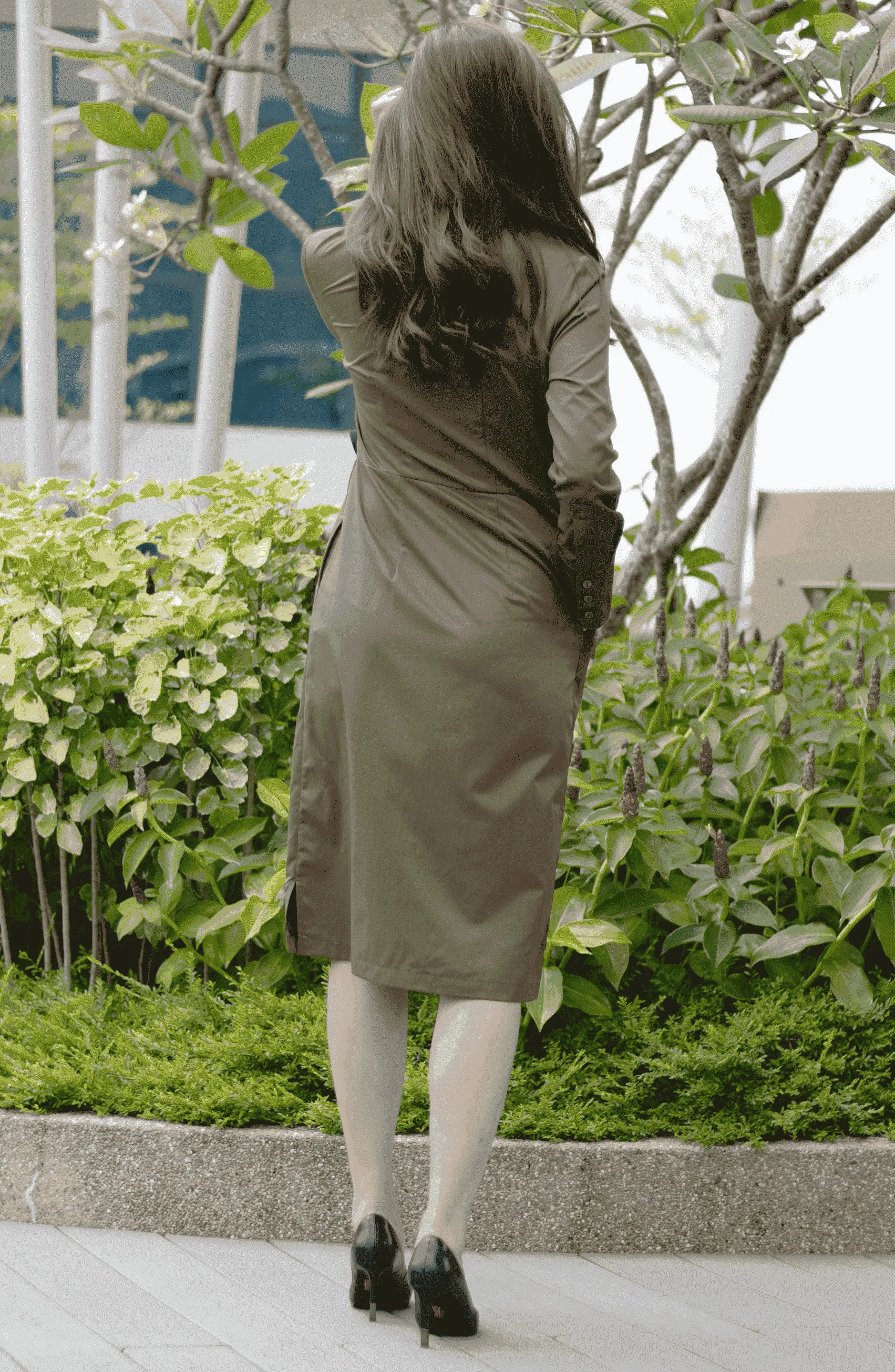 Juy Autumn/Fall Mustard Yellow Ring Belted Shirt Wax A-line Dress