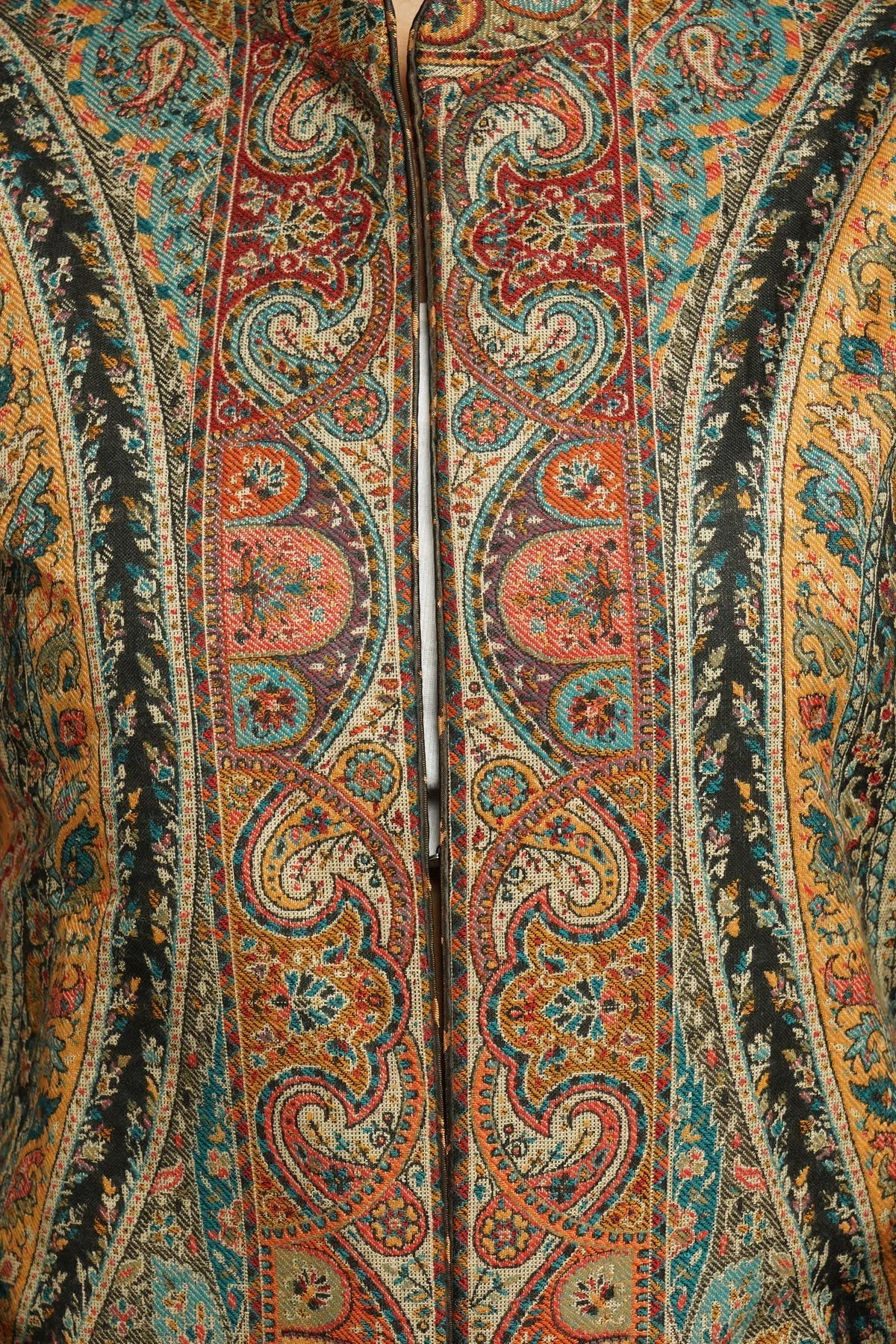 Kashmiri Paisley Vintage Long Coat for Women | Made To Order