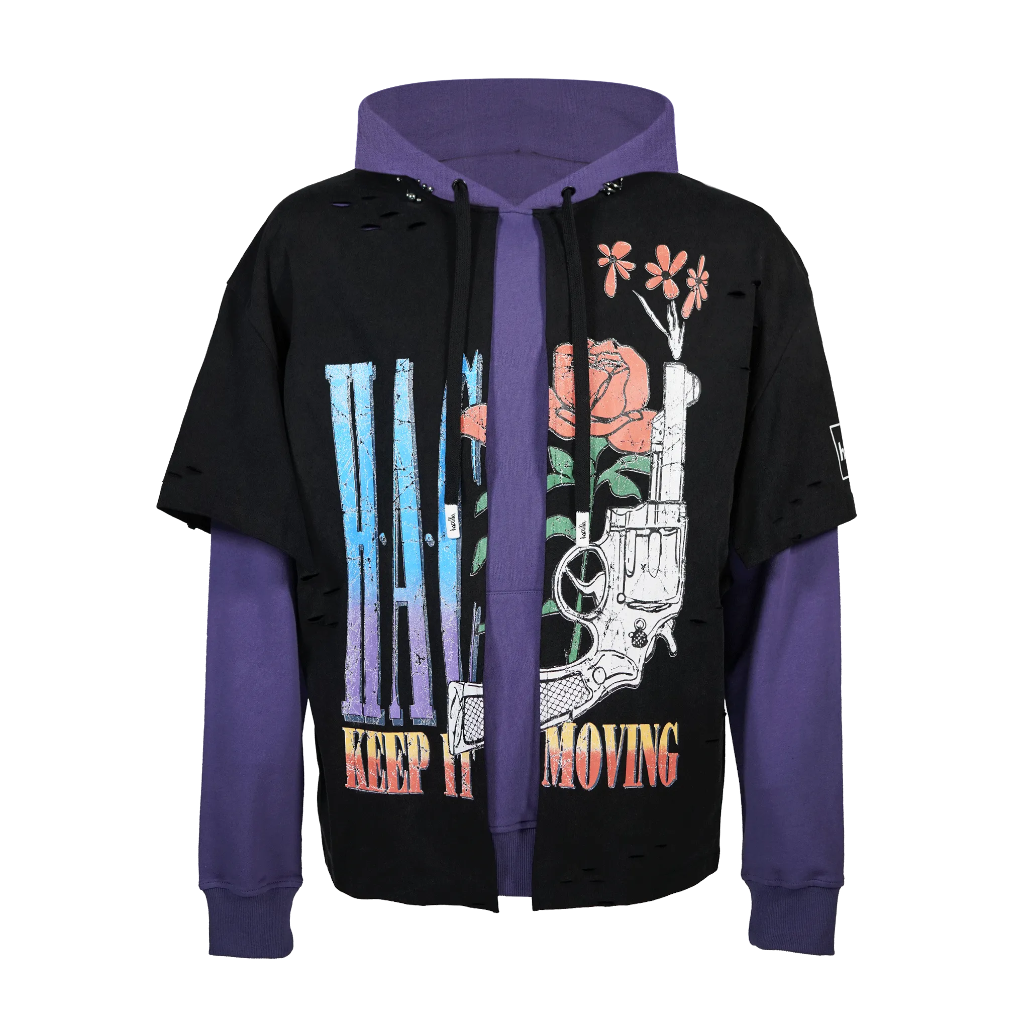 KEEP IT MOVING TSHIRT HOODIE