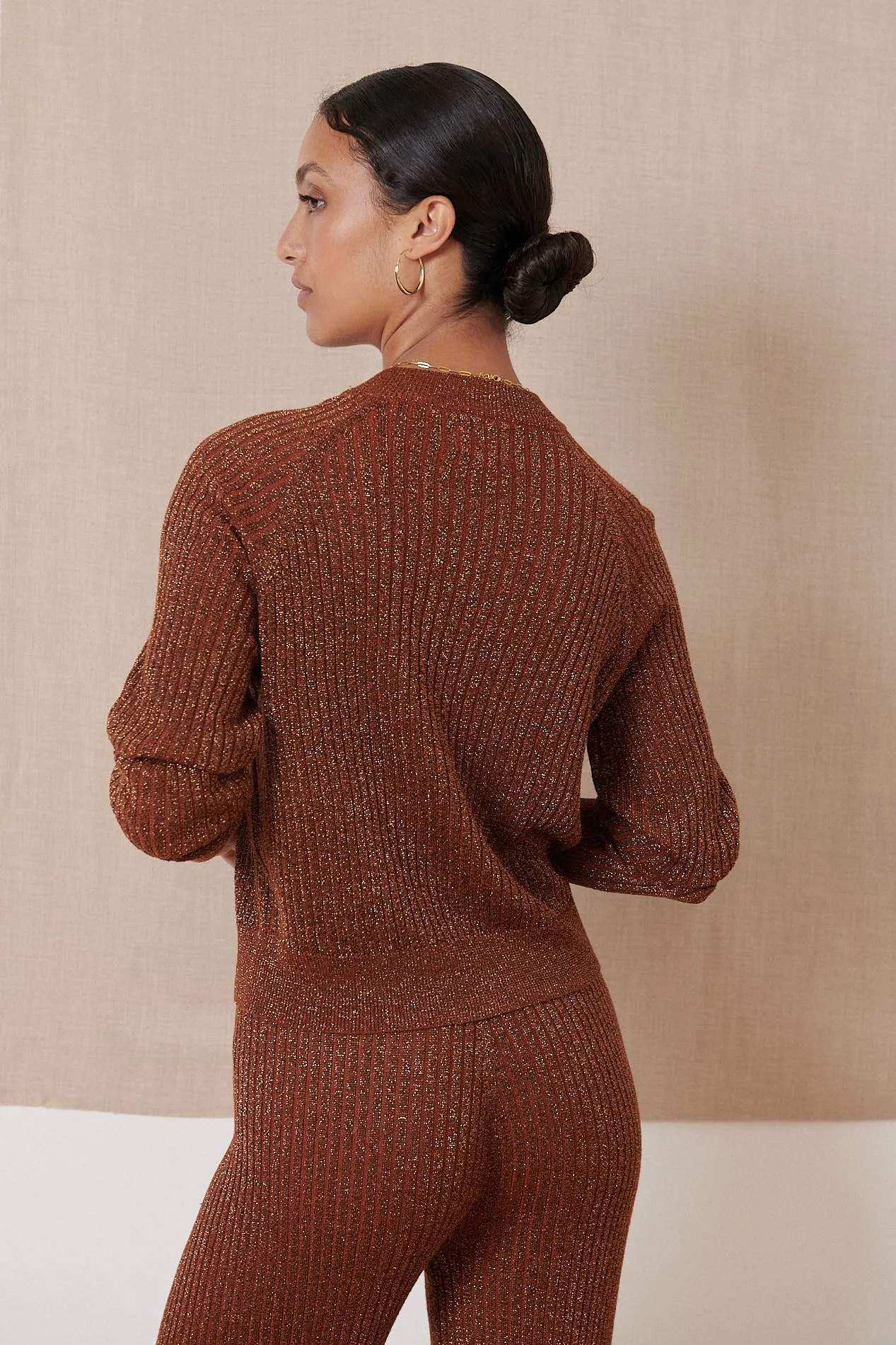 Knitted Shimmer Cardigan