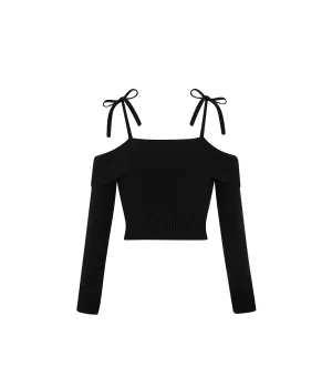 Linda Knitted Black Sweater