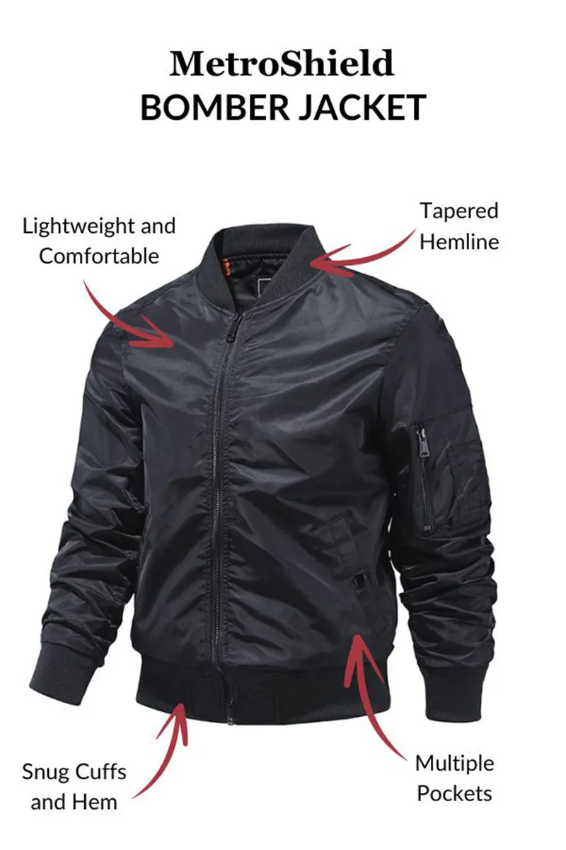 Men's Lightweight Bomber Jacket Windbreaker