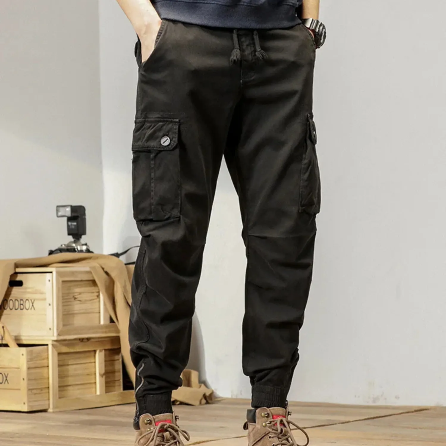 Men's Lightweight Cotton Cargo Pants with Relaxed Fit | Perfect for All Seasons