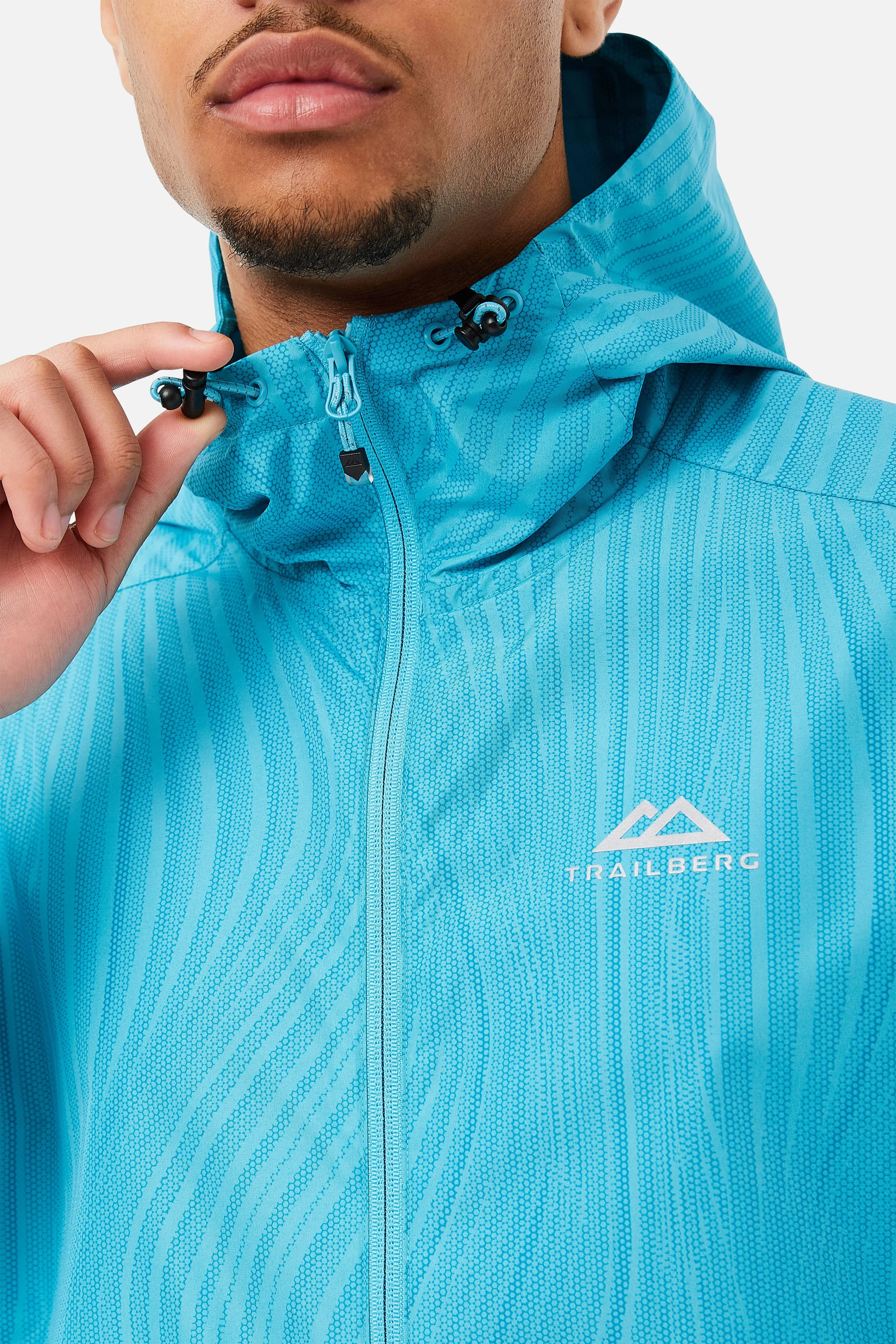 Men's Trailberg Vertex Scuba Blue Windbreaker