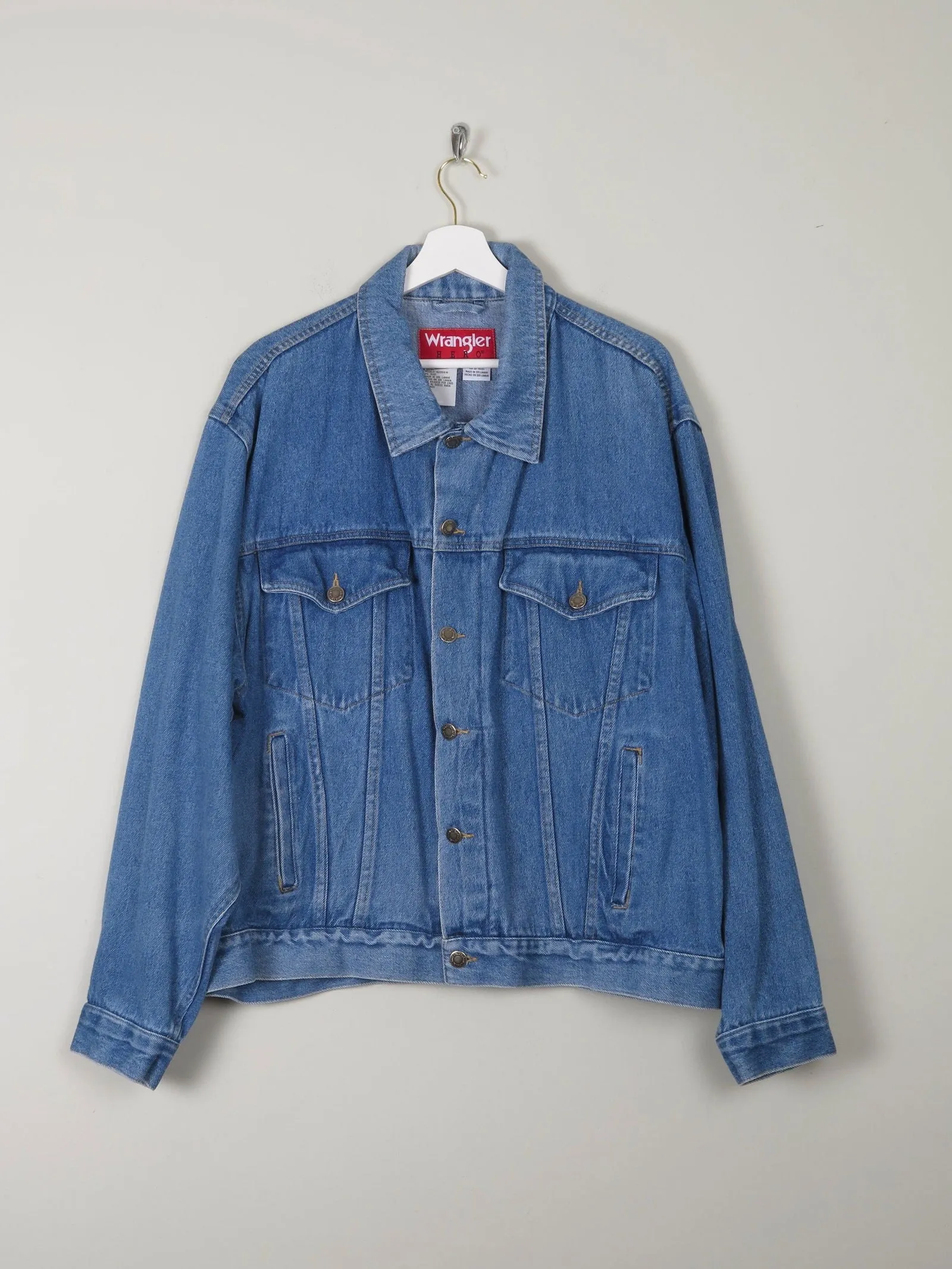 Men's Vintage Hero Wrangler Denim Jacket XL