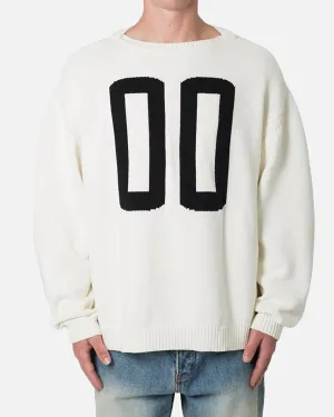 MNML Varsity Knit Sweater Off White