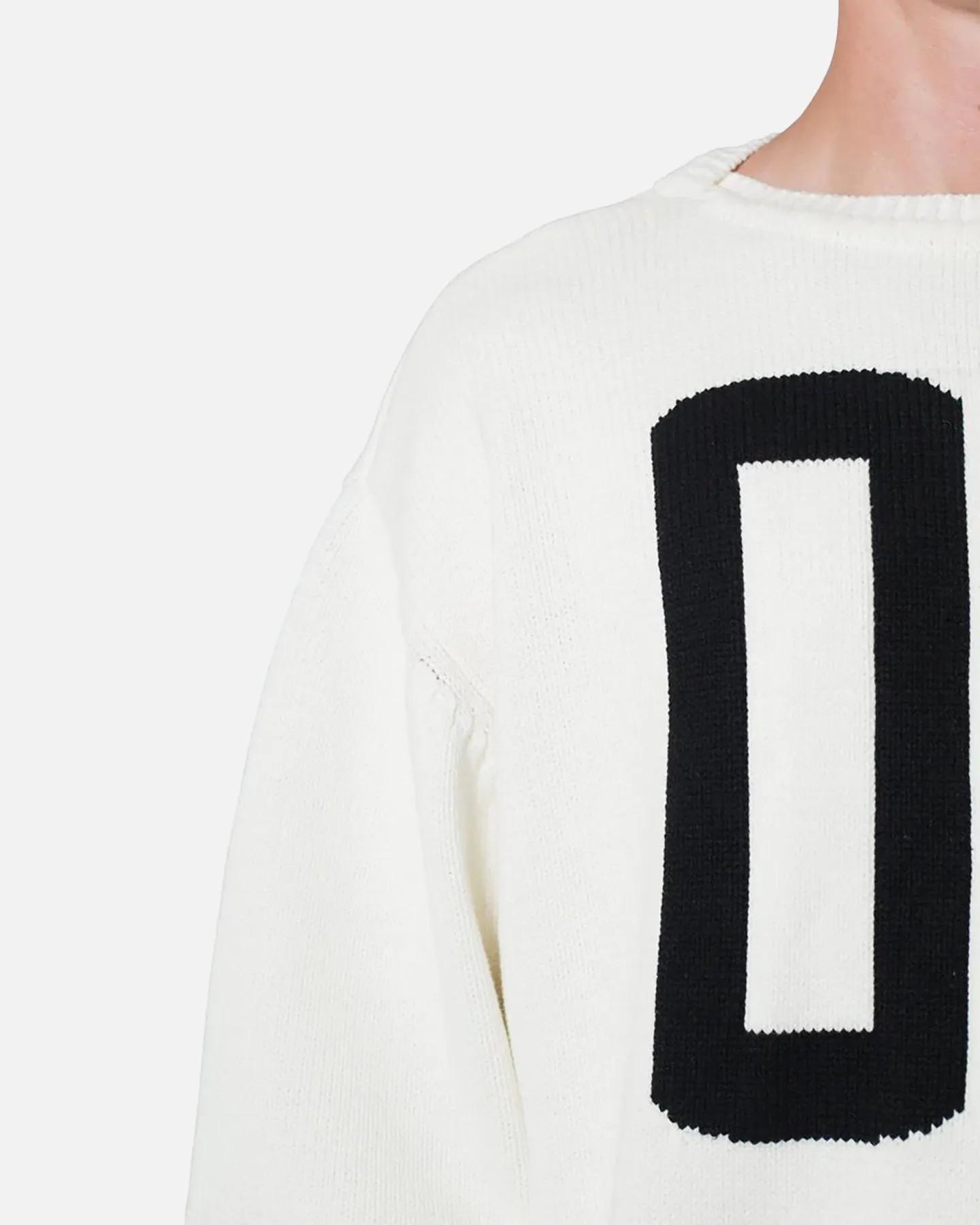 MNML Varsity Knit Sweater Off White