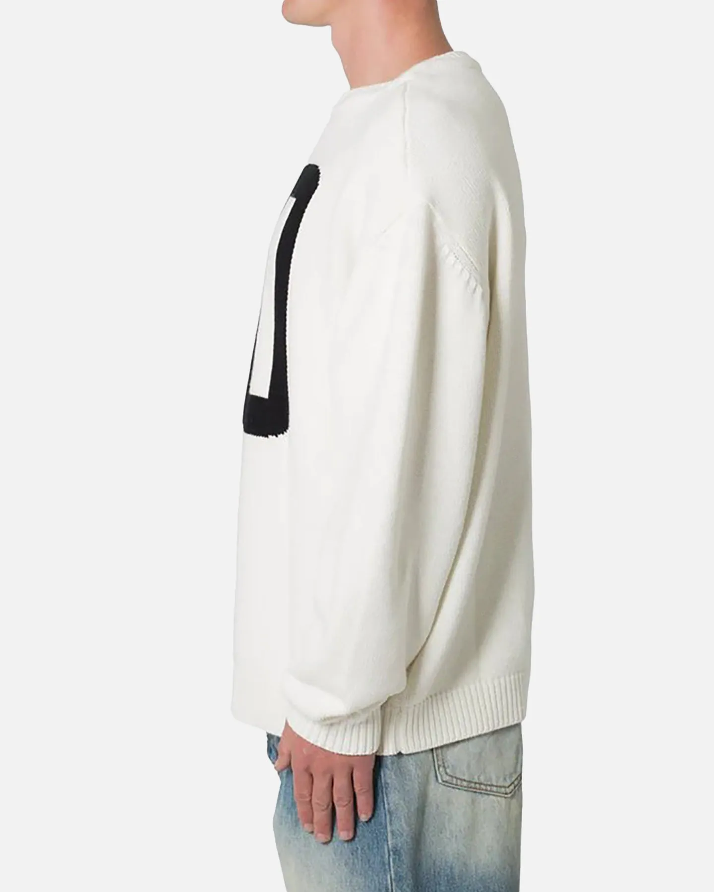 MNML Varsity Knit Sweater Off White