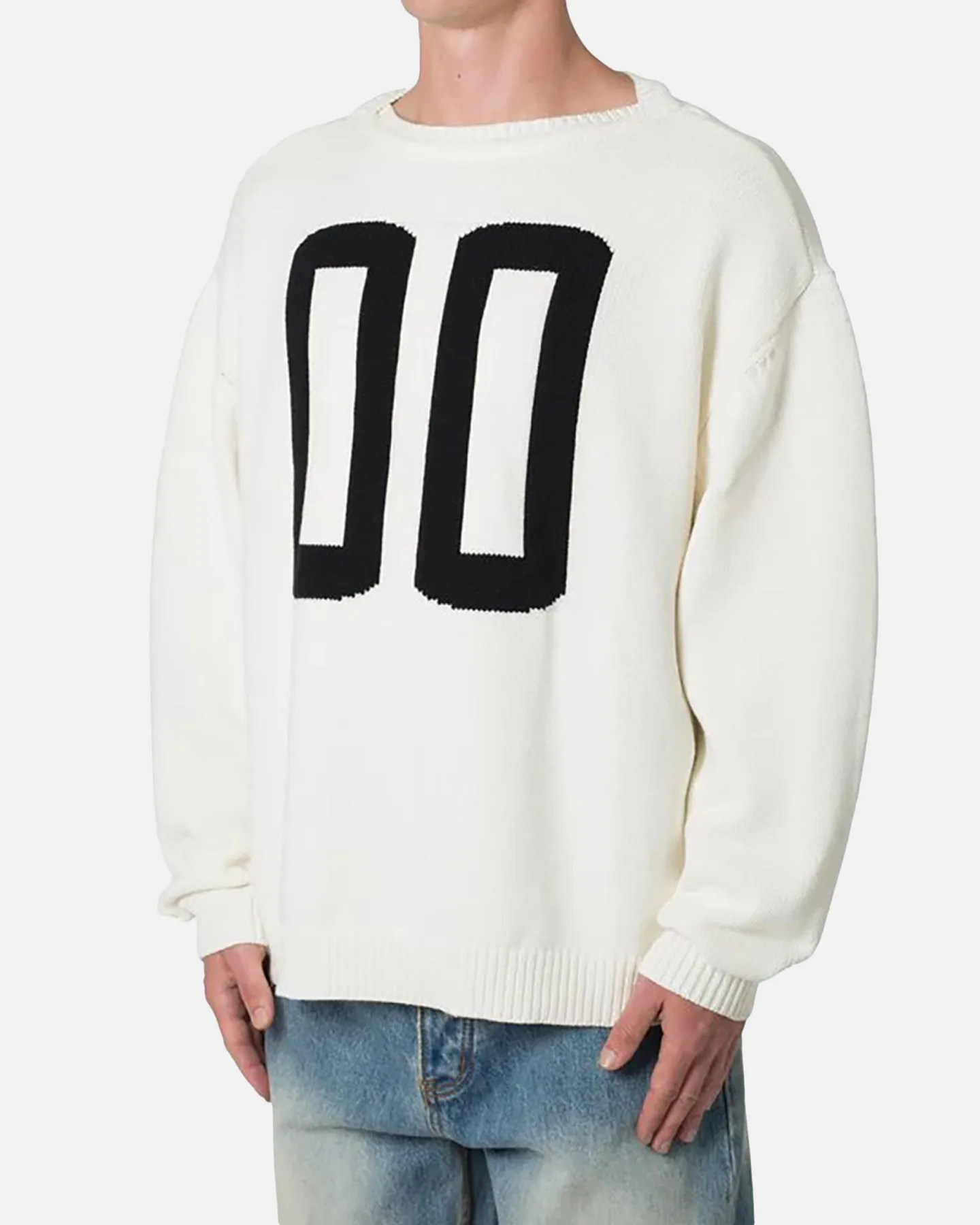 MNML Varsity Knit Sweater Off White