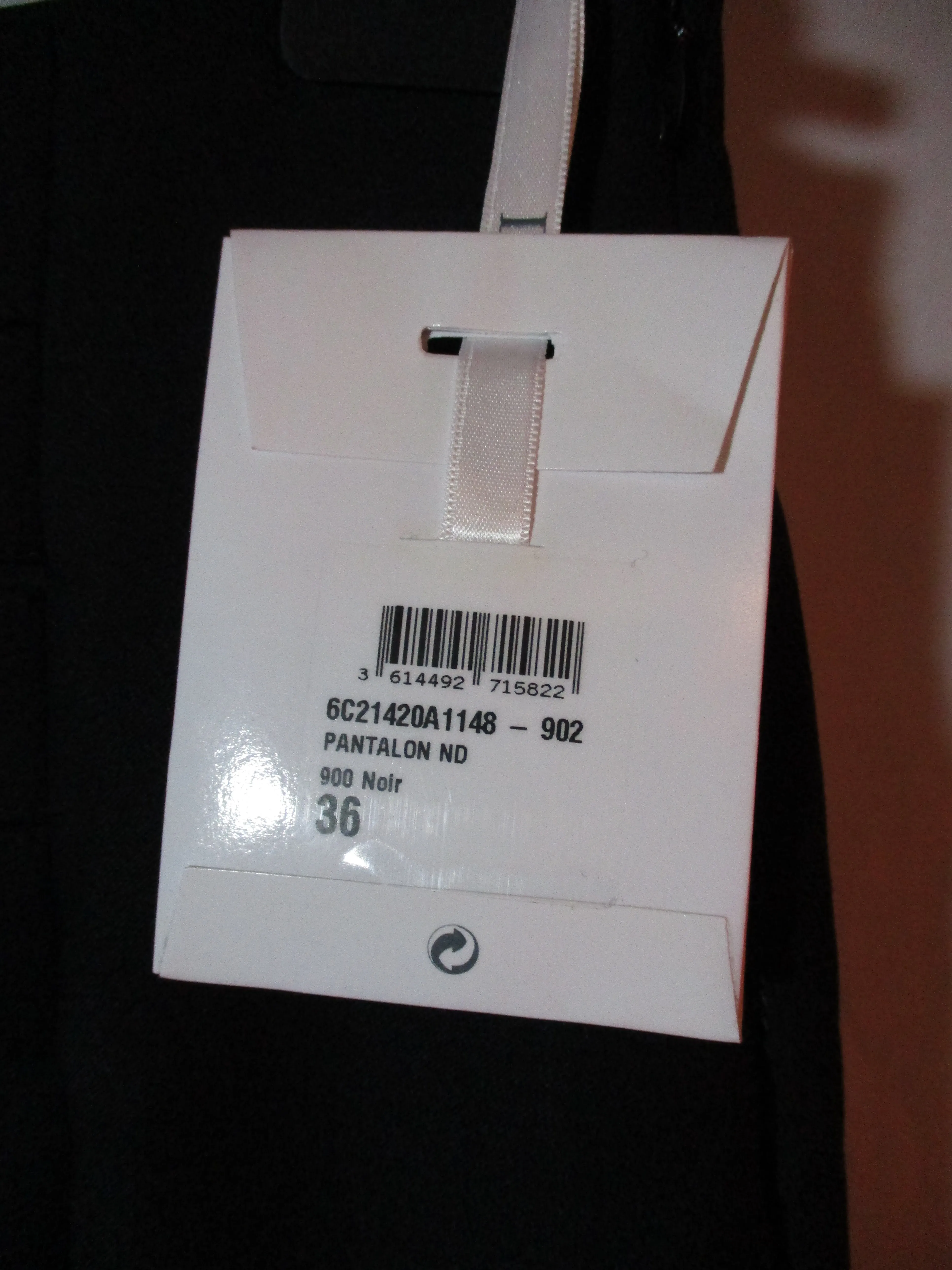 NWT NEW CHRISTIAN DIOR PARIS PANTALON ND Wool Pants Trouser 36 BLACK