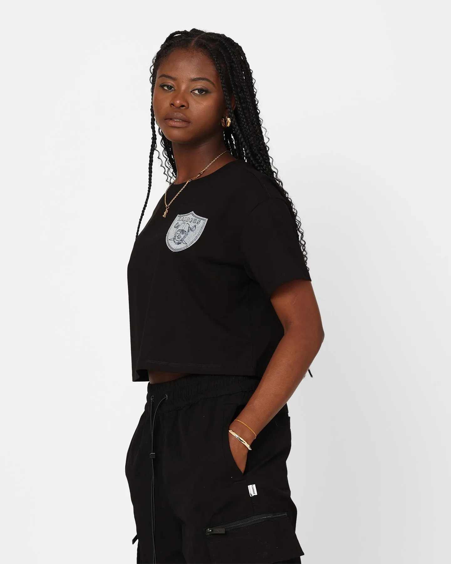 Pro Standard Women's Las Vegas Raiders Boxy T-Shirt Black