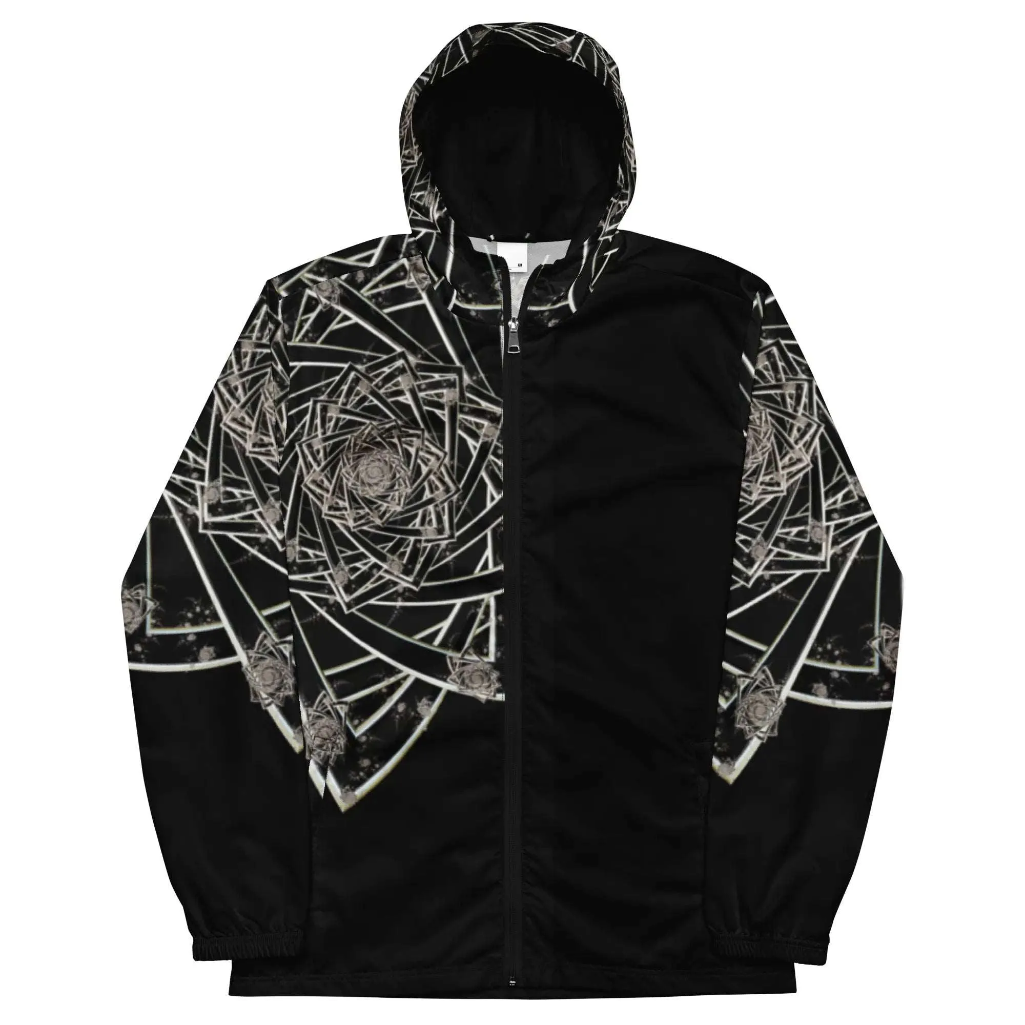 "Black Topological Rose" Collection - Men’s Windbreaker