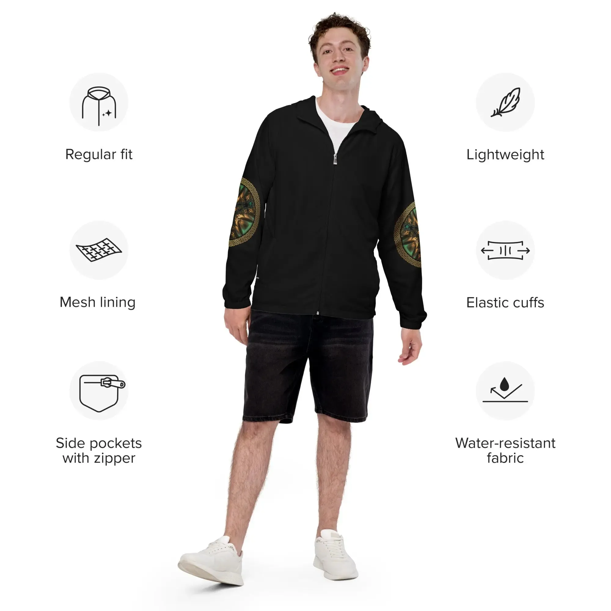 "Salutary Glow" Collection - Men’s Windbreaker