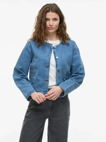Reba Denim Jacket - Light Blue Denim