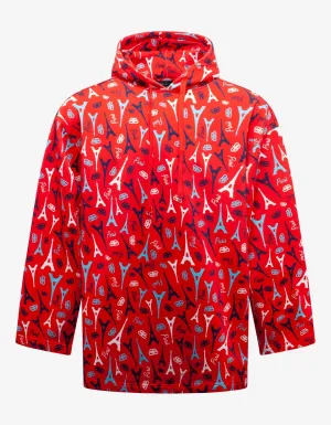 Red BB Paris Oversized Hoodie -