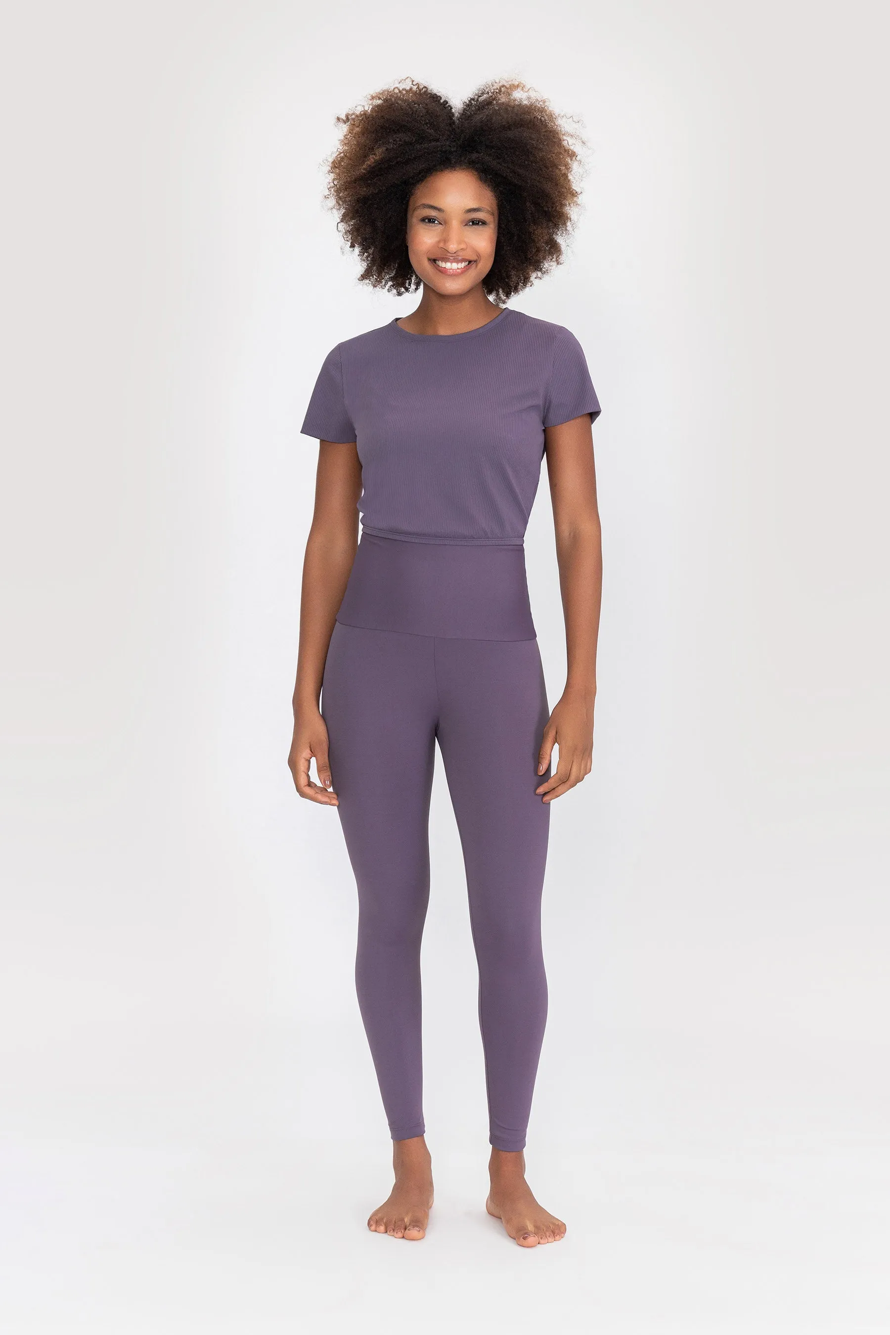 Ribbed Cropped T-Shirt