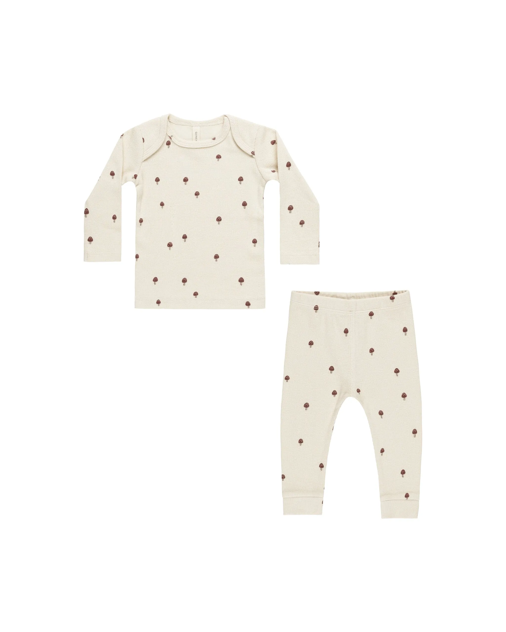 Ribbed Tee   Legging Set | Mushrooms