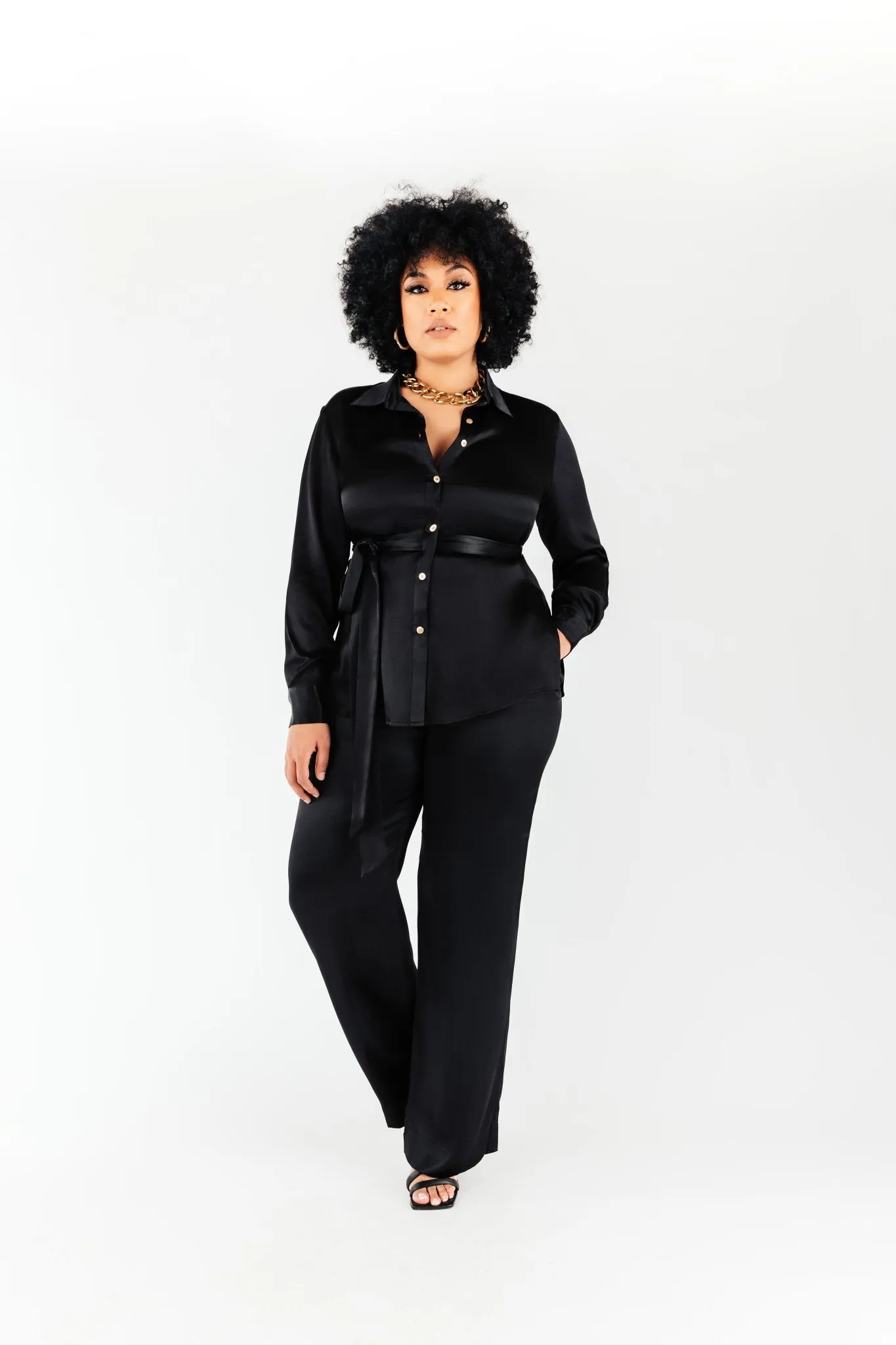 Satin Bettina Blouse