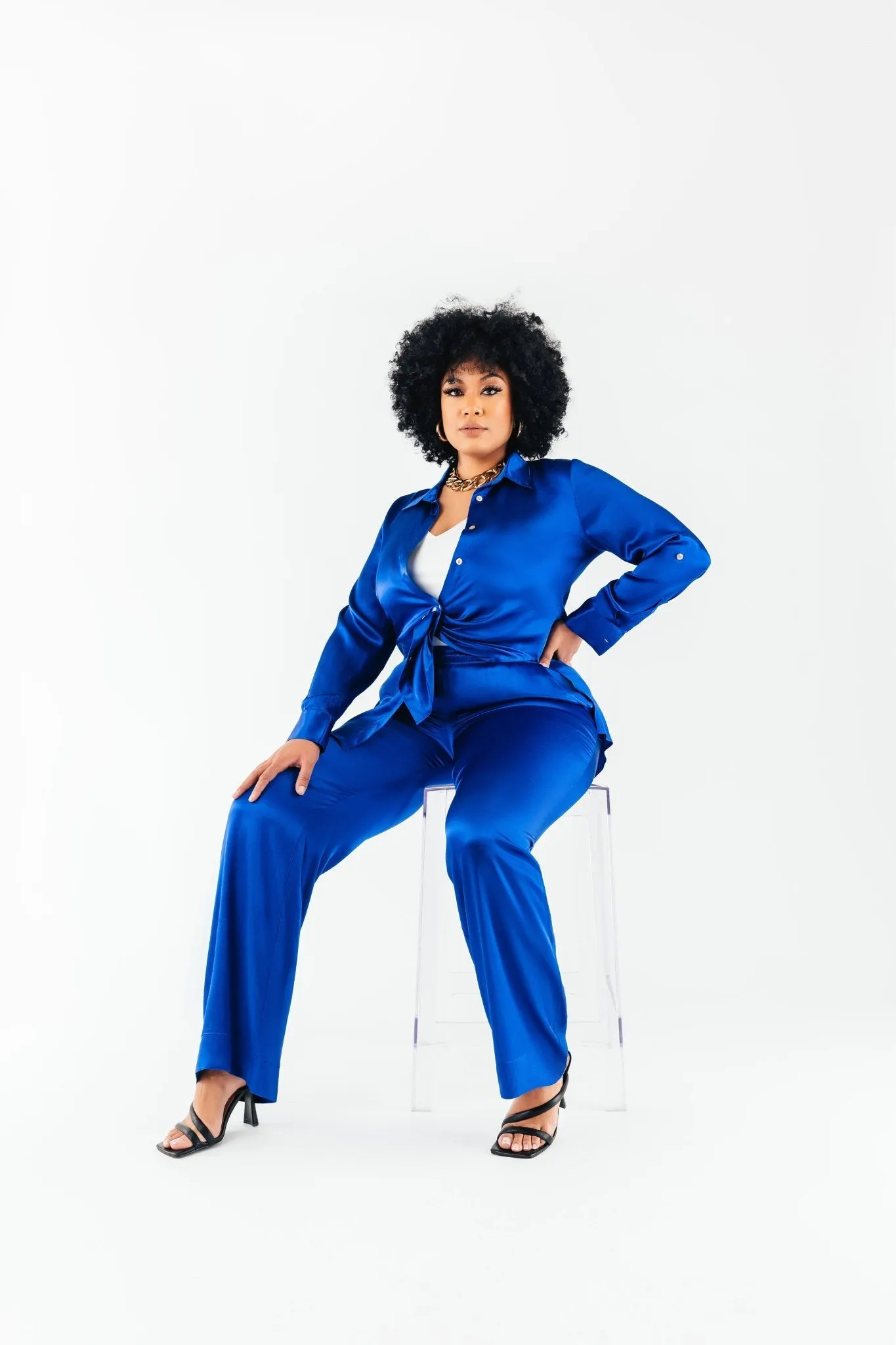 Satin Bettina Blouse