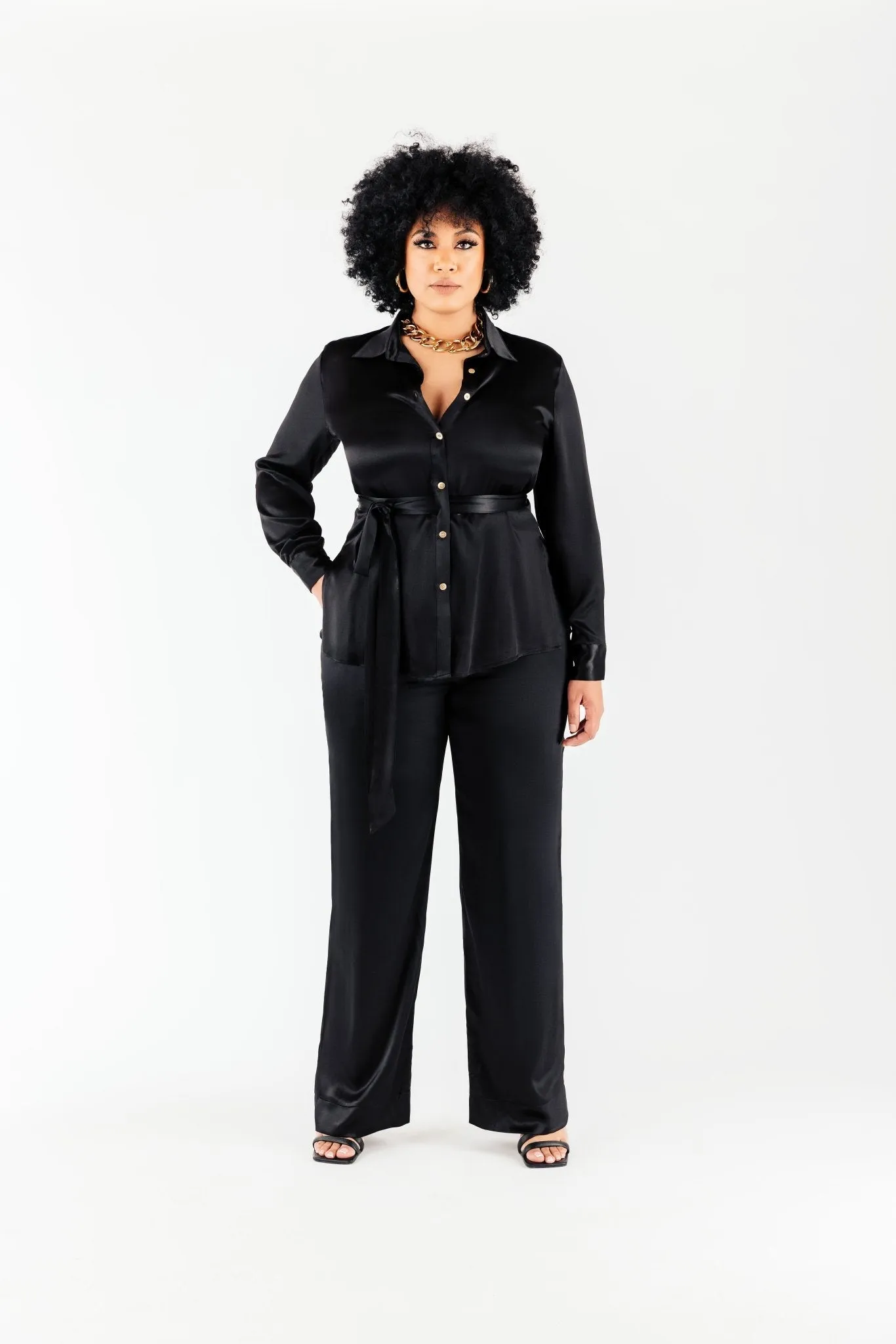 Satin Bettina Blouse