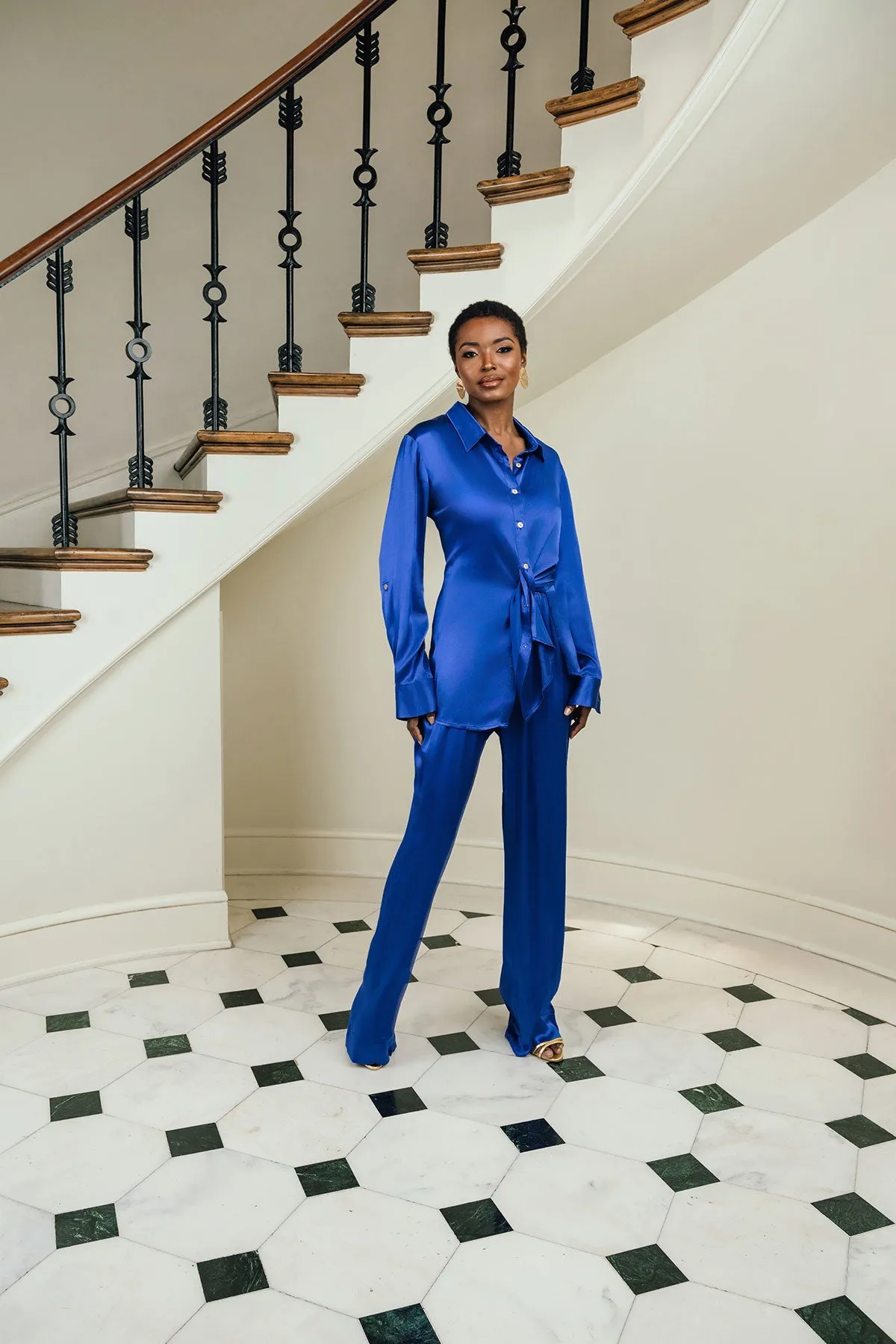 Satin Bettina Blouse