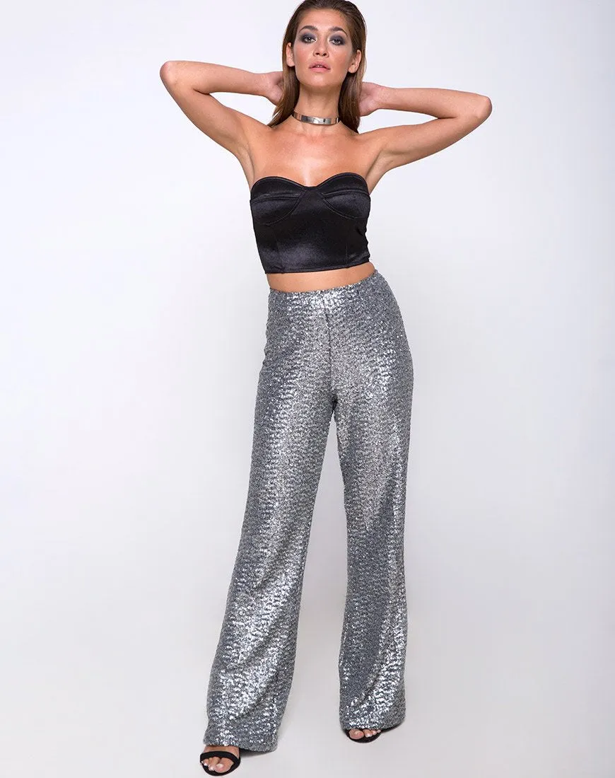 Shisui Tube Top in Satin Black